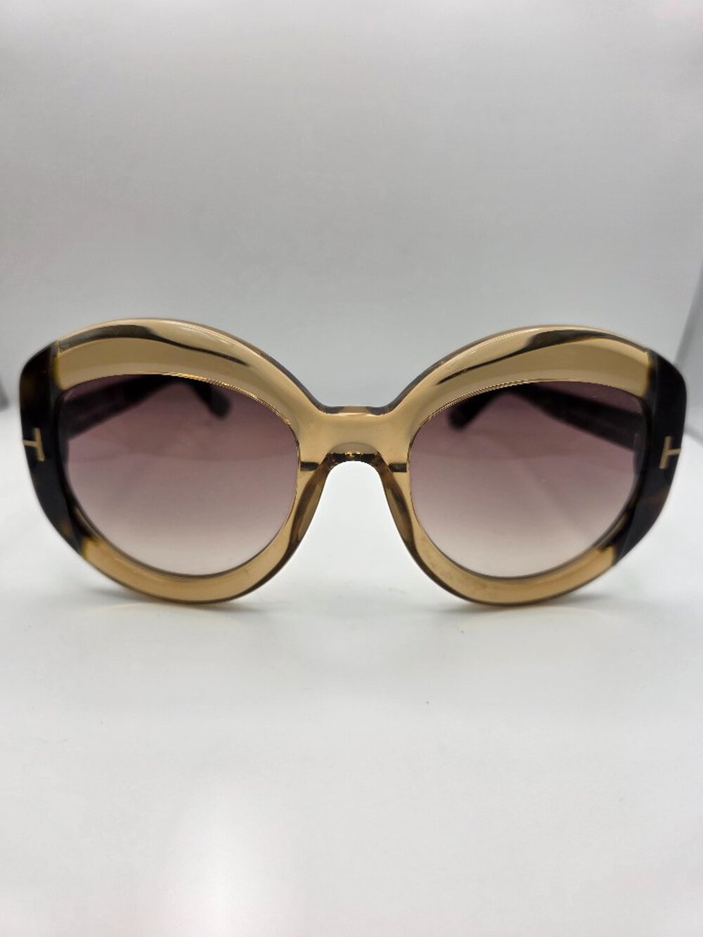 Tom Ford Bianca‎ Brown Oversized Sunglasses with Case